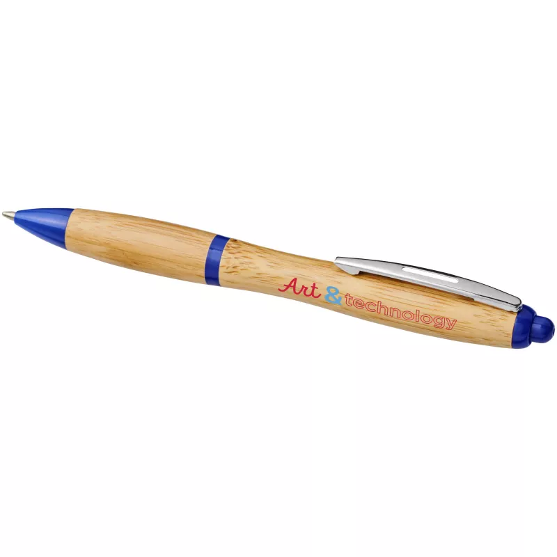 Bambusowy długopis Nash - Błękit królewski-Piasek pustyni (10737802)