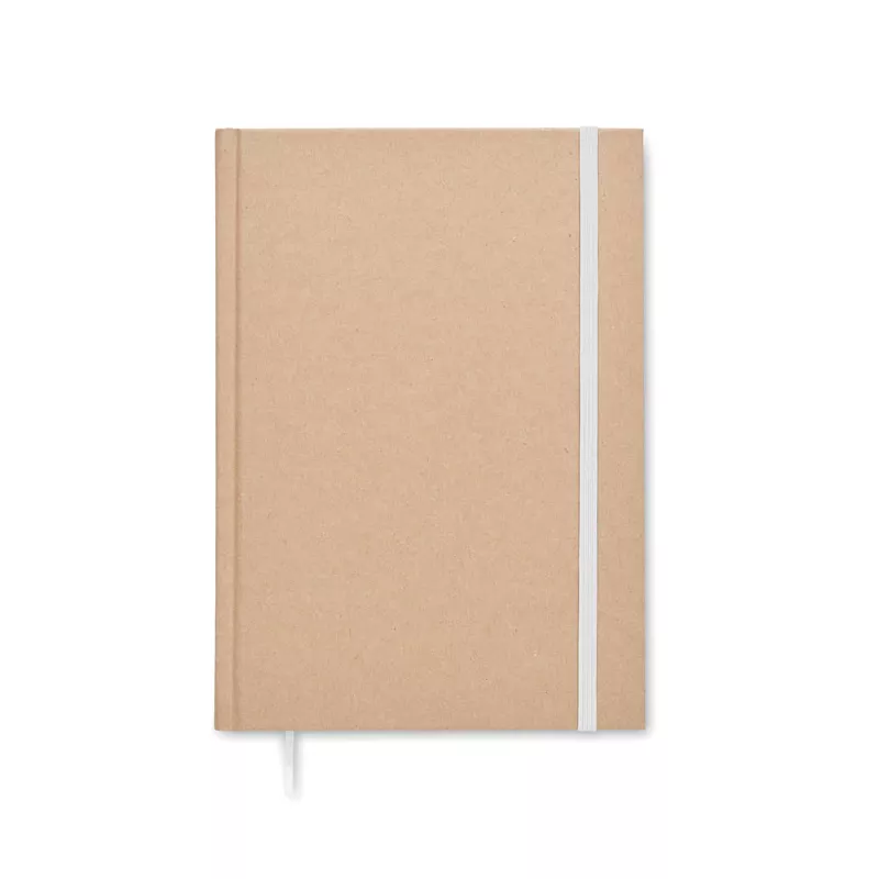 Notes A5 z recyklingu 100 kartek w linię MUSA - Bialy (MO6640-06)
