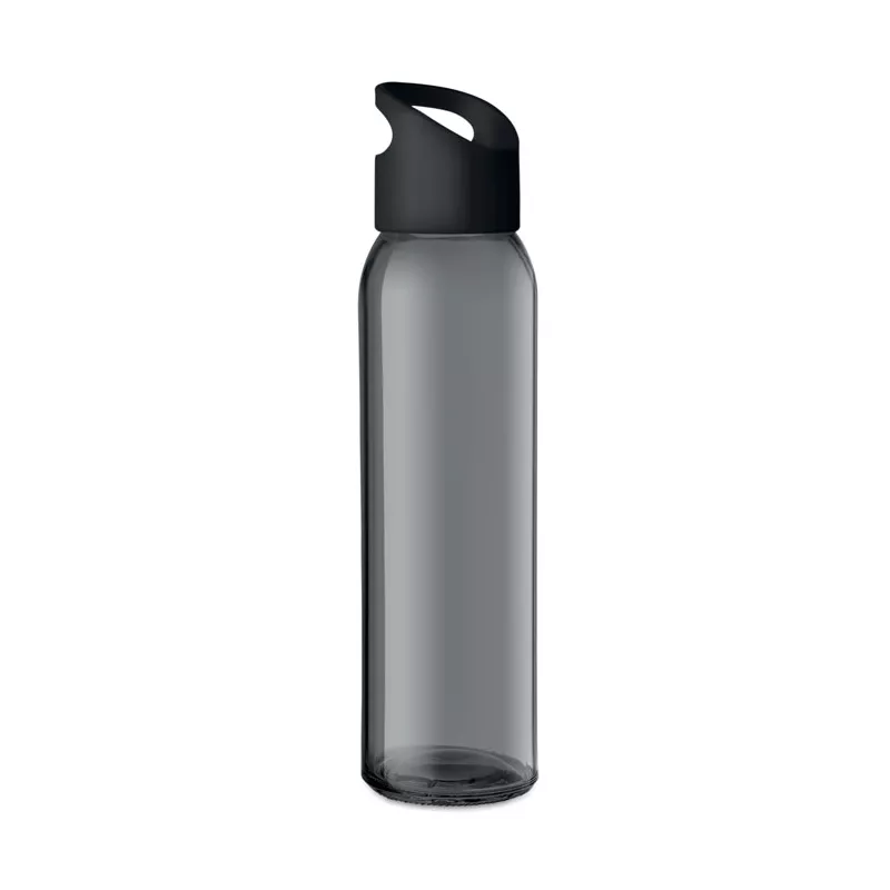 Butelka szklana z uchwytem 470 ml PRAGA - Czarny (MO9746-03)