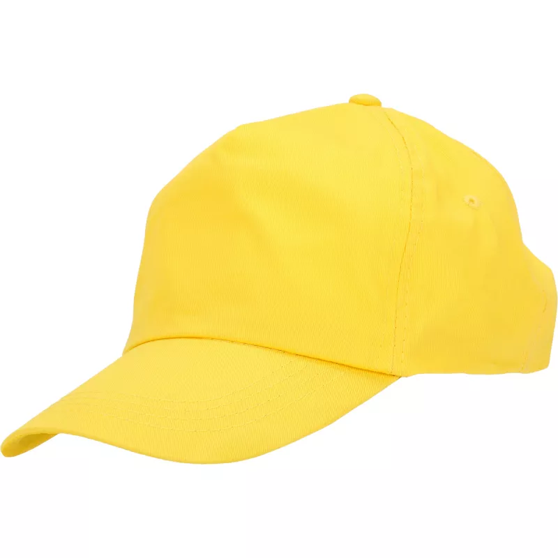 Czapka z daszkiem 5 paneli SANTA FE - żółty (246608)