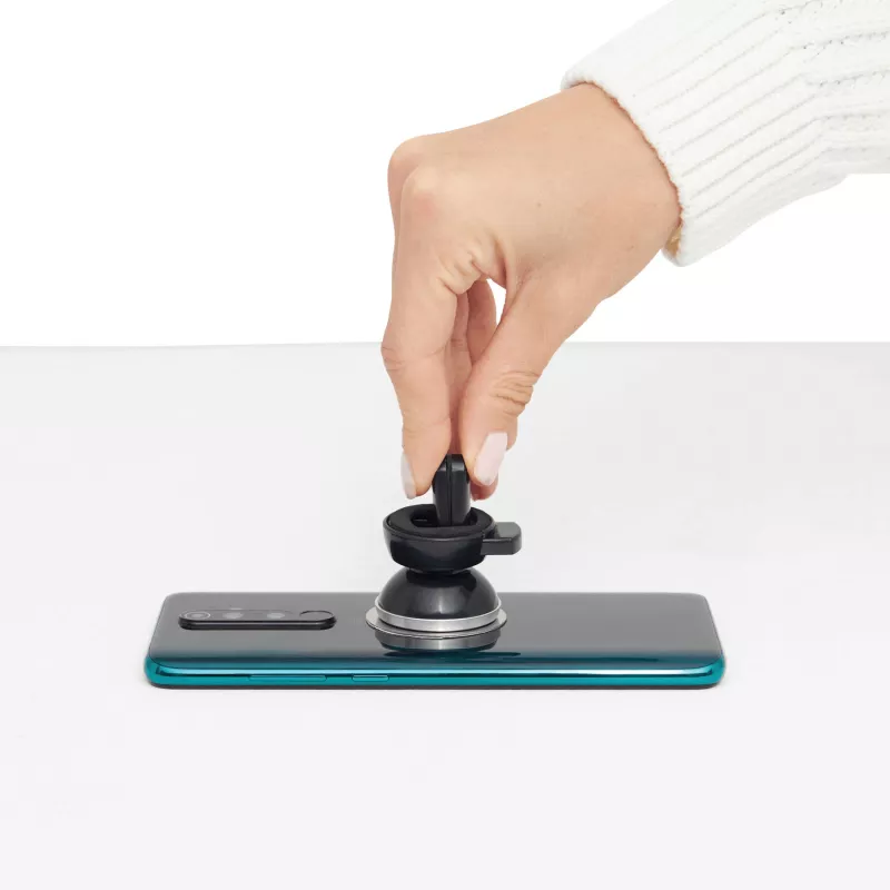 Magnetyczny uchwyt do telefonu - czarny, srebrny (56-0407118)