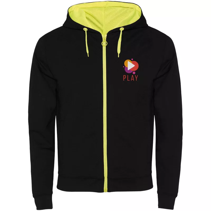 Fuji bluza unisex - Czarny-Fluor Yellow (R1105-BLACK-FLYELLOW)