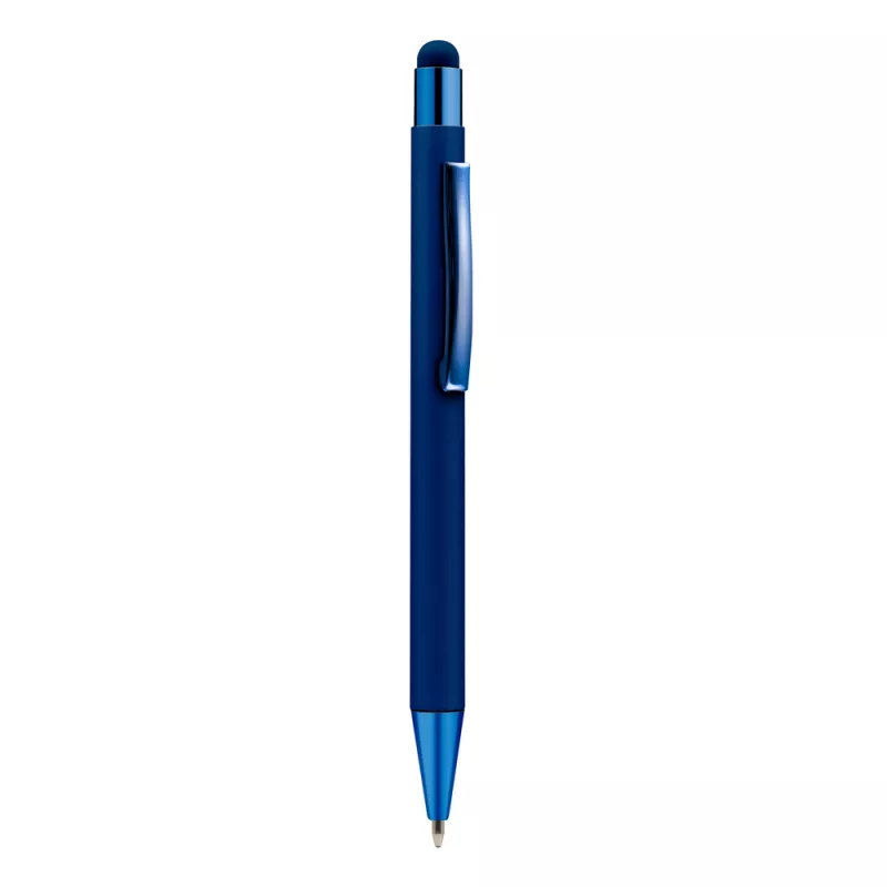 Długopis aluminiowy z touch pen-em | Ida - granatowy (V1376-04)