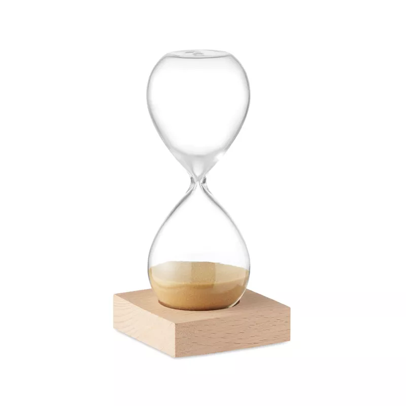 Klepsydra 5-minutowa ze szkła borokrzemowego DESERT - Bezowy (MO6588-13)
