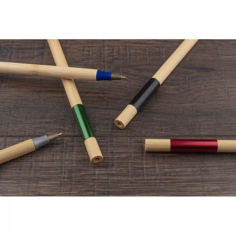 Długopis bambusowy IXER - zielony (19678-05)