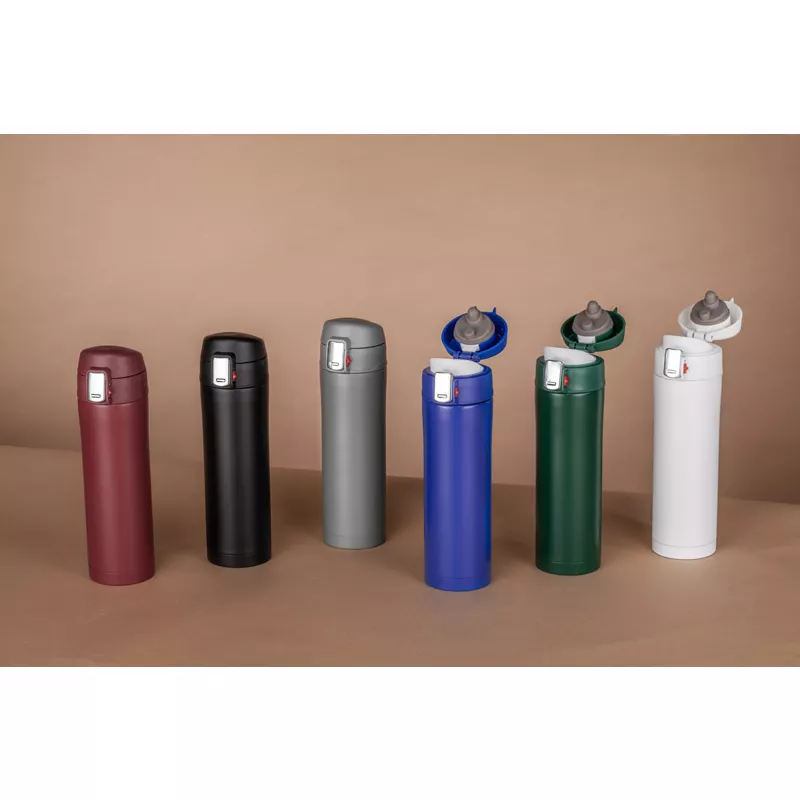 Kubek termiczny LOCK MAT 440 ml - biały (16062-01)