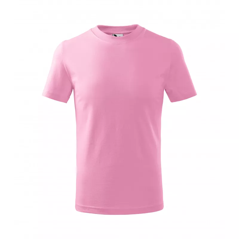 Koszulka bawełniana dziecięca 160 g/m²  BASIC 138 - Różowy (ADLER138-RóżOWY)