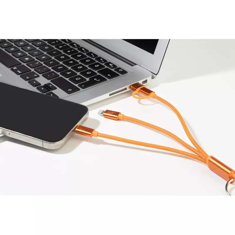 Rafob brelok kabel ładujący USB - pomarańcz (AP864127-03)