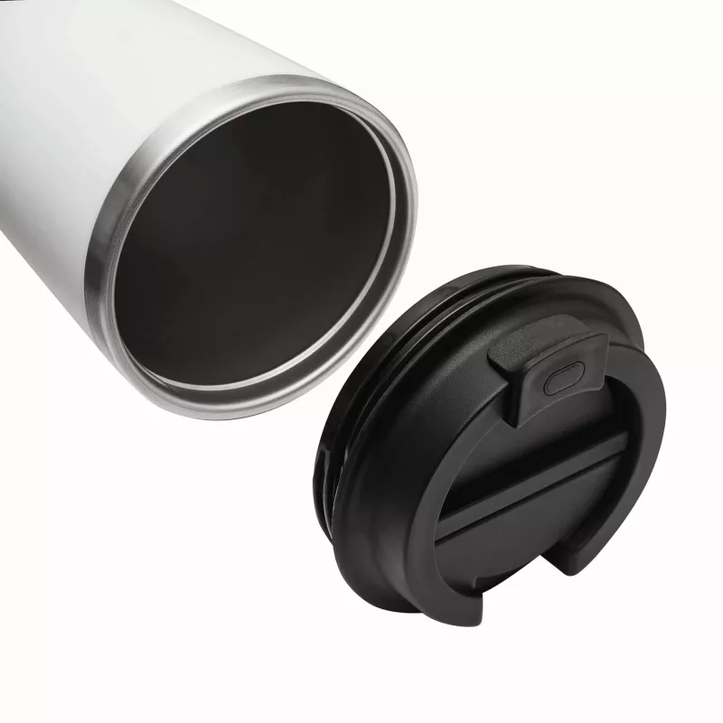 Kubek podróżny dwuścienny - biały (56-0304641)