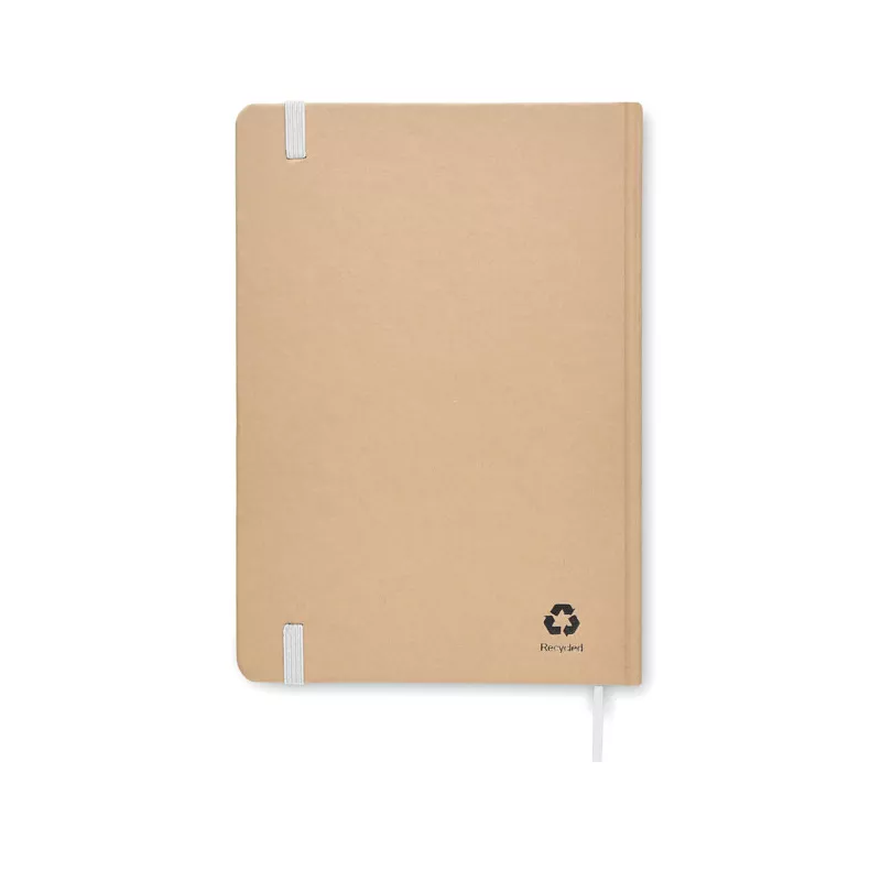 Notes A5 z recyklingu 80 kartek w kratkę EVERWRITE - Bialy (MO6892-06)