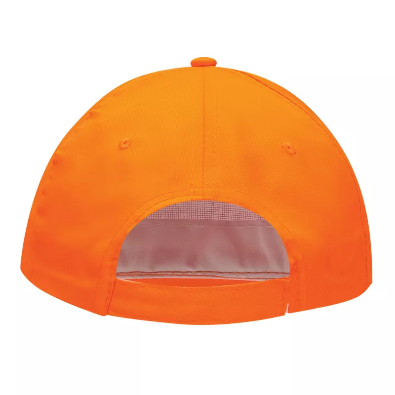 5 segmentowa czapka - biały, pomarańczowy (56-0701800)