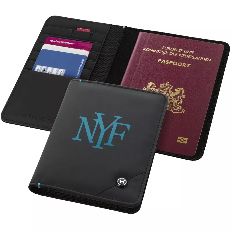 Etui na paszport Odyssey RFID - Czarny (11971300)