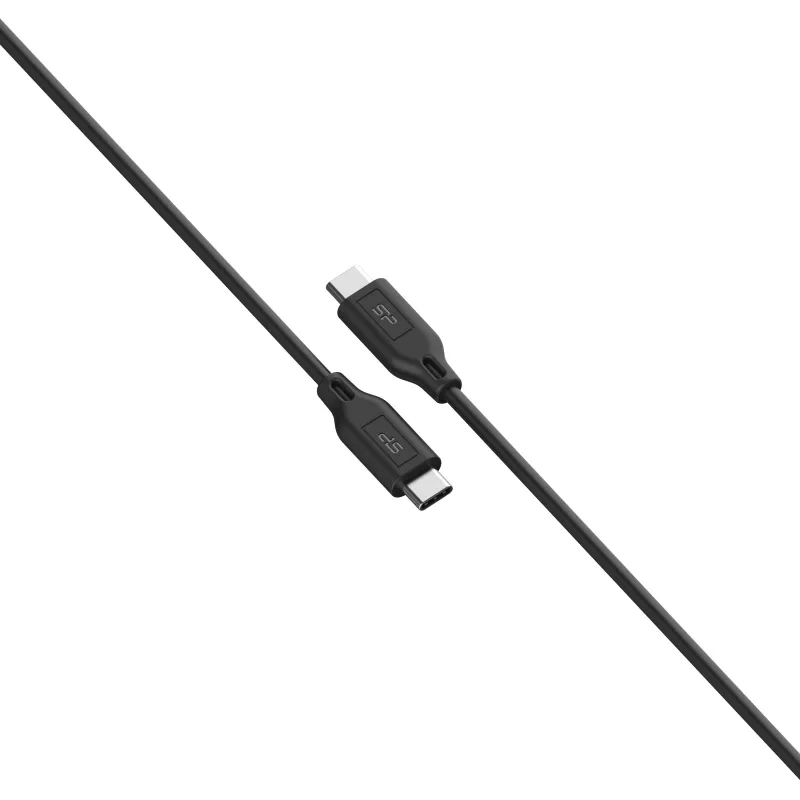 Kabel do transferu danych Silicon Power LK15CC Type C -> C - czarny (EG833403)