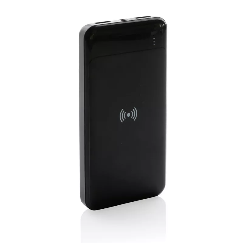 Bezprzewodowy power bank, ładowarka bezprzewodowa - czarny (P322.671)