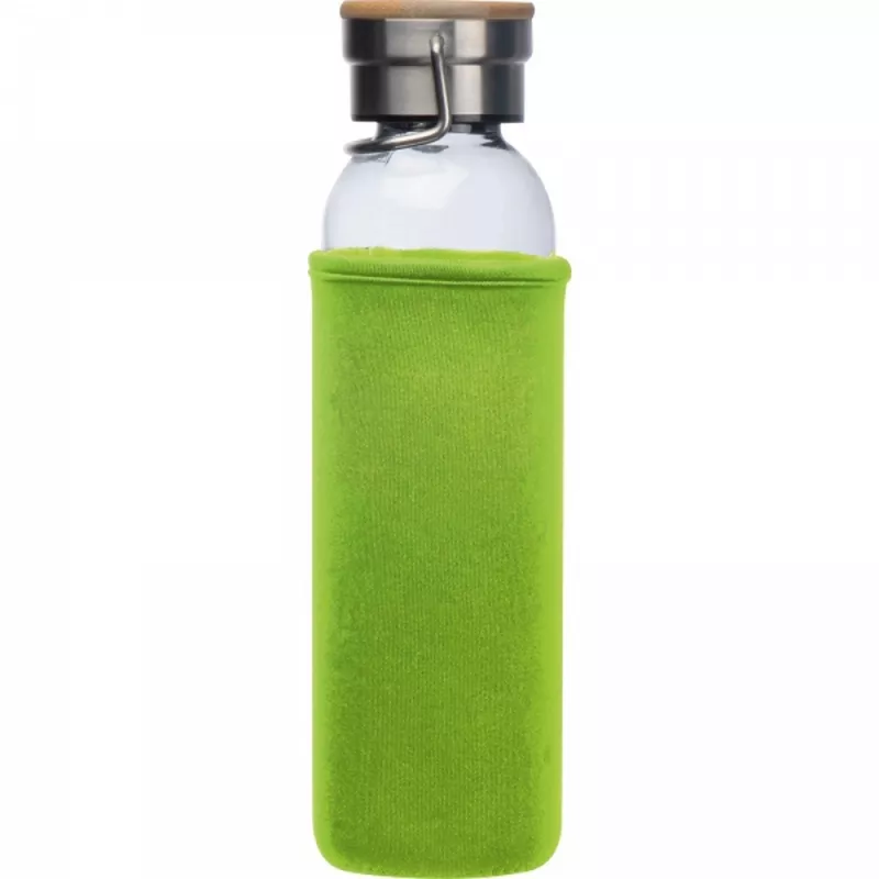 Butelka szklana z pokrowcem 600 ml RAMONA - jasnozielony (6318129)