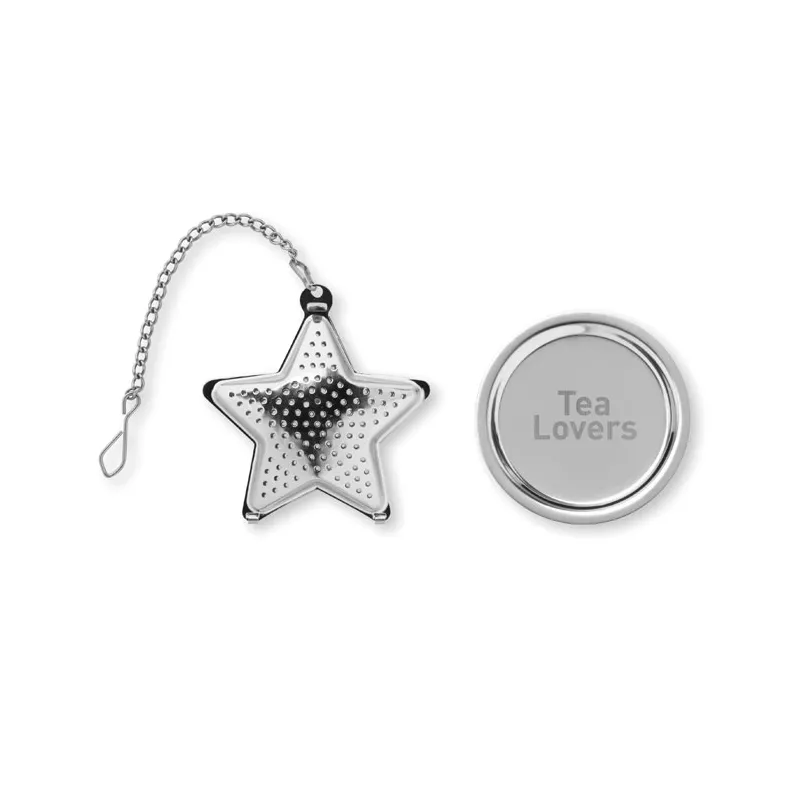 Zaparzacz do herbaty stalowy gwiazdka STARFILTER - Srebrny Mat (CX1435-16)