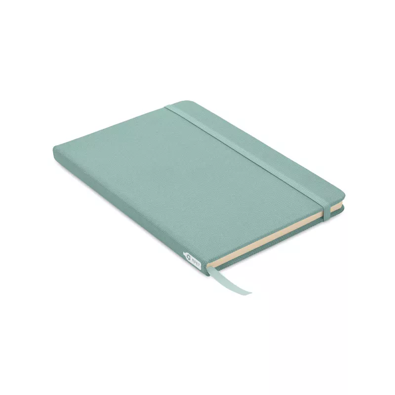 Notes A5 w okładce z RPET 80 kartek w linię NOTE RPET - Petrol (MO9966-20)