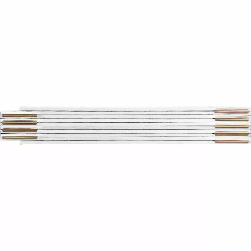 Drewniana składana miarka SVENJA - biały (9532406)