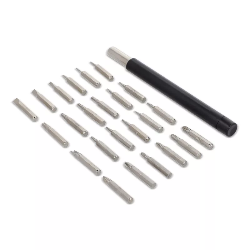 Zestaw precyzyjnych śrubokrętów 24 w 1 z organizerem - szary (LT93417-N0061)