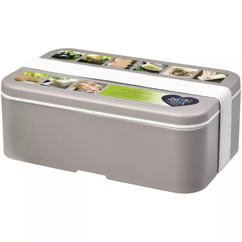 MIYO Renew jednoczęściowy lunchbox - Biały-Szary kamienny (21018182)