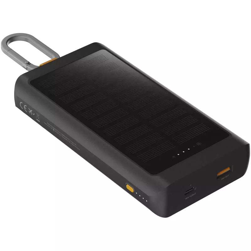 Xtorm XG2S101 Go2 powerbank solarny o pojemności 10.000 mAh i mocy 15 W ze światłem  - Ciemnografitowy (12447984)