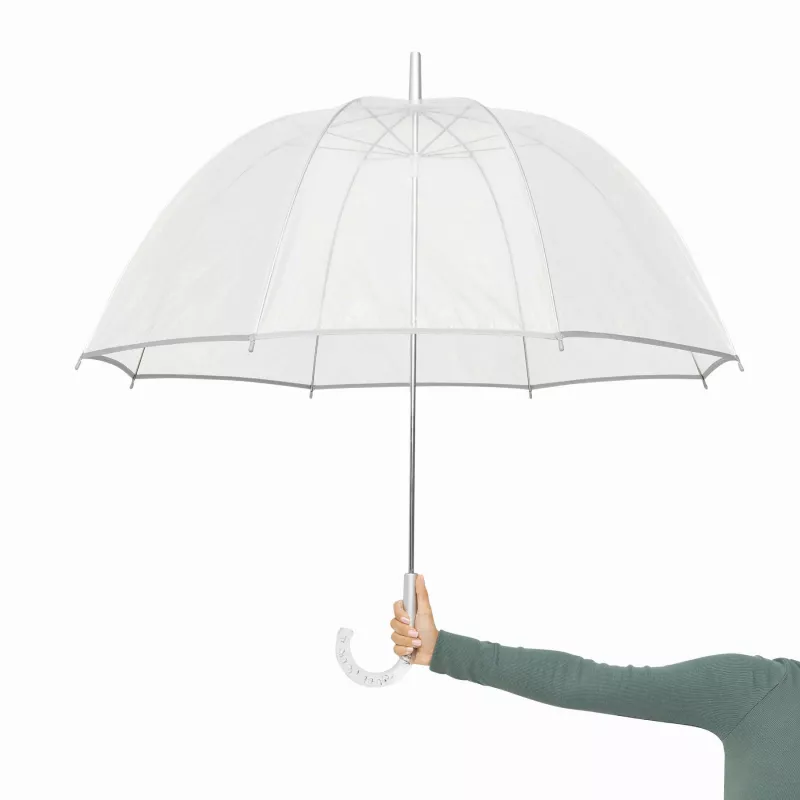 Parasol - srebrny, transparentny (56-0104034)