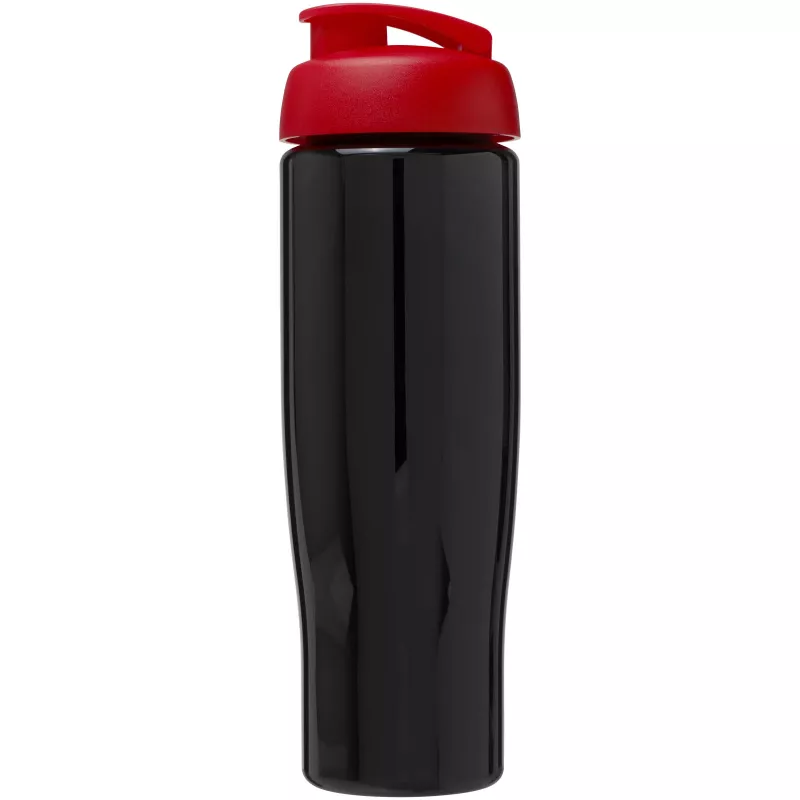 Bidon H2O Tempo® o pojemności 700 ml z wieczkiem zaciskowym - Czarny-Czerwony (21004014)