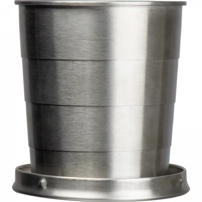 Kubek stalowy składany 250 ml HEATHER - szary (8399207)