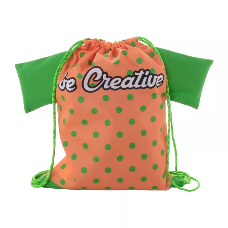 CreaDraw T Kids personalizowany worek ze sznurkami dla dzieci - zielony (AP716552-07)