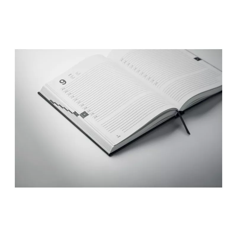 Planer A5 208 kartek z recyklingu ROUTINE - Czarny (MO2747-03)