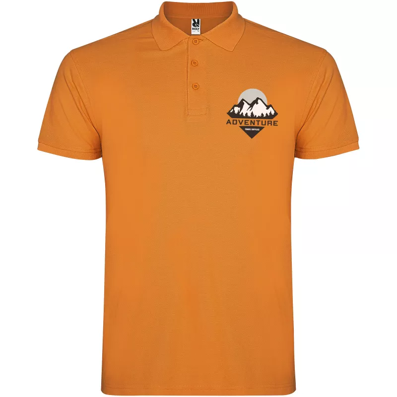 Koszulka polo bawełniana 200 g/m² ROLY STAR 6638 - Pomarańczowy (R6638-ORANGE)