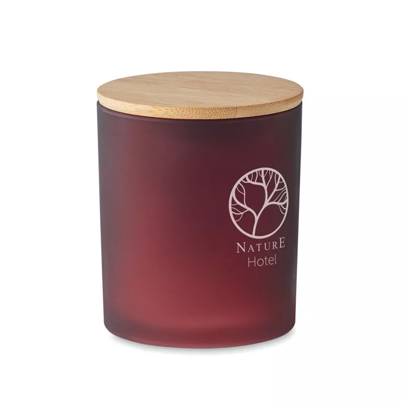 Świeca zapachowa w matowym słoju 280 g KEOPS LARGE - Burgund (MO6621-02)