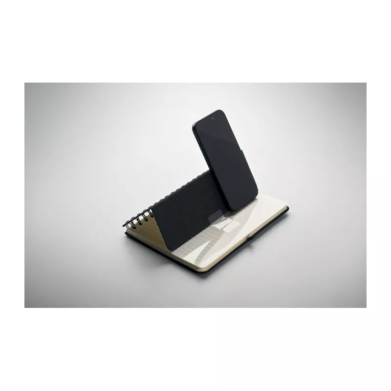 Notes A5 z podstawką 80 kartek w linię STRATA - Czarny (MO2522-03)