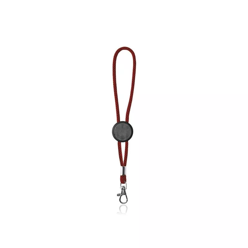 Regulowana smycz sznurkowa z karabińczykiem - Czerwony (IP14081352)