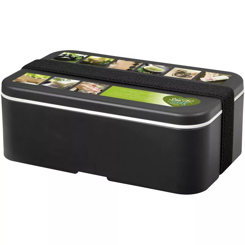 MIYO Renew jednoczęściowy lunchbox - Czarny-Gratnitowy (21018183)