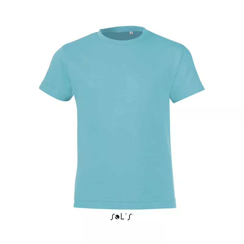 Koszulka dziecięca 150 g/m² Sol's REGENT FIT KIDS - Niebieski Atol (S01183-AL)