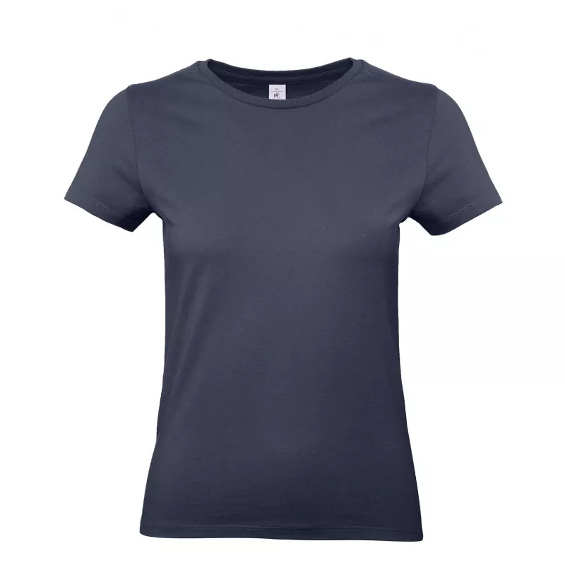 Damska koszulka reklamowa 185 g/m² B&C #E190 / WOMEN - Navy Blue (006) (TW04T/E190-NAVY BLUE)