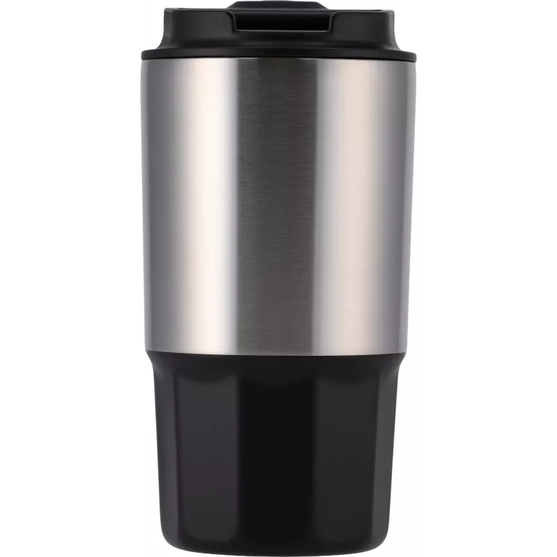 Kubek termiczny stalowy z recyklingu SAINT - JEROME MoLu 500 ml - czarny (483103)