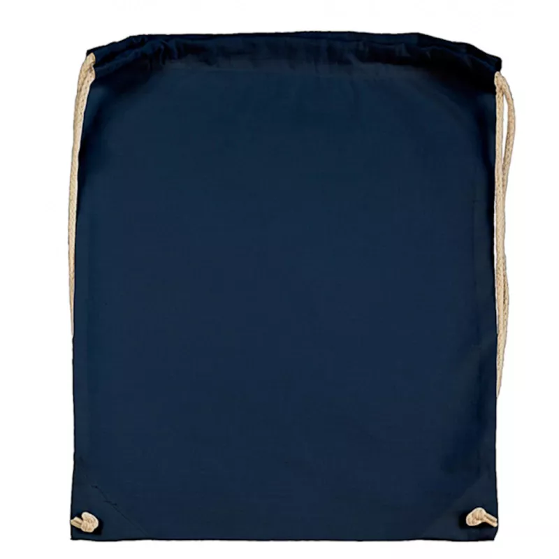 Plecak bawełniany na sznurkach Jassz 140 g/m², 38 x 42 cm - Dark Blue (602.57-DARK BLUE)