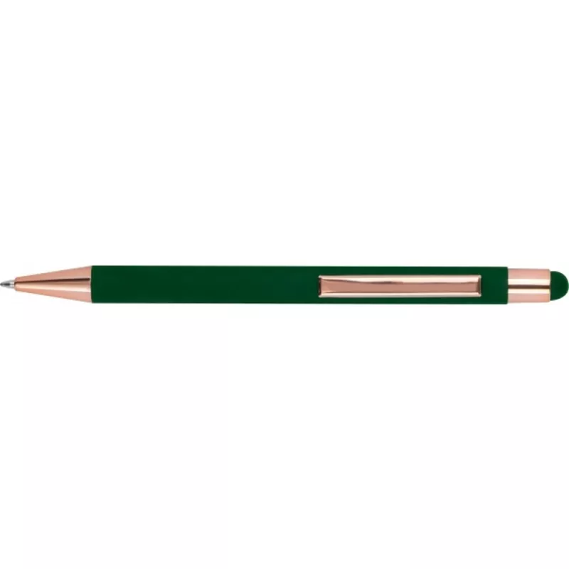 Długopis metalowy touch pen soft touch MIRAMAR - ciemnozielony (432899)