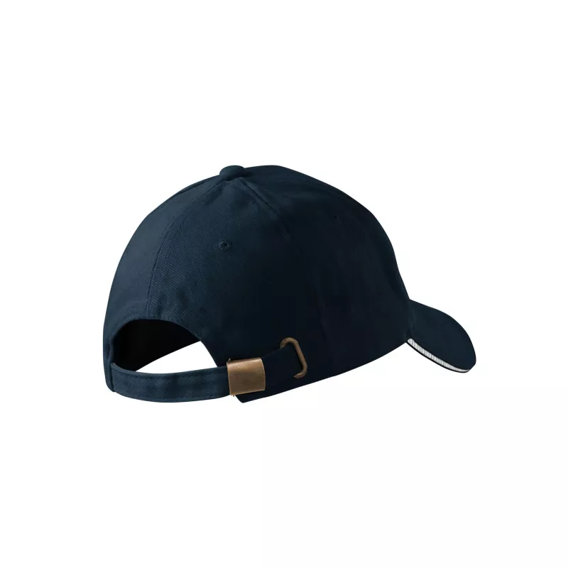 Reklamiowa czapka z daszkiem Malfini SANDWICH 6P 306 - Granatowy (ADLER306-GRANATOWY)