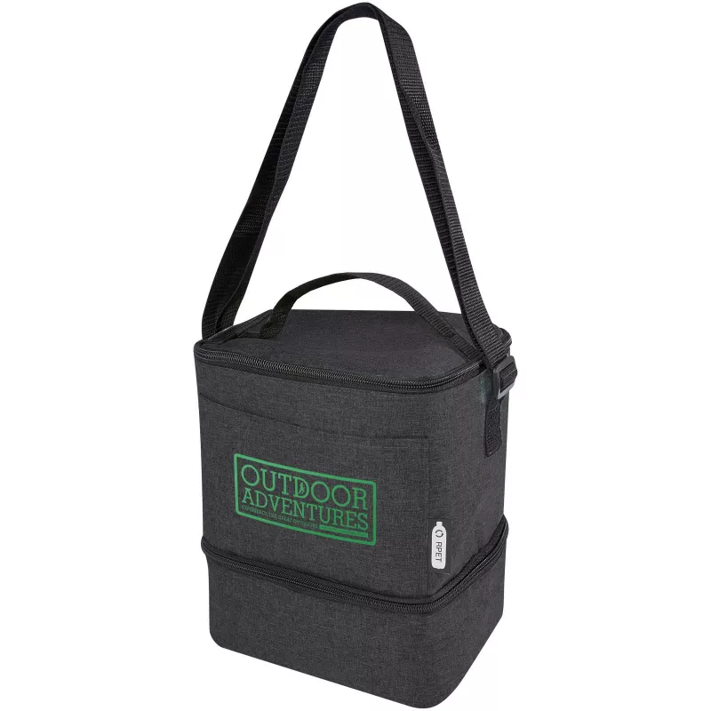 Torba termoizolacyjna na lunch Tundra mieszcząca 9 puszek, wykonana z plastiku PET z recyklingu - Heather Charcoal (12061584)