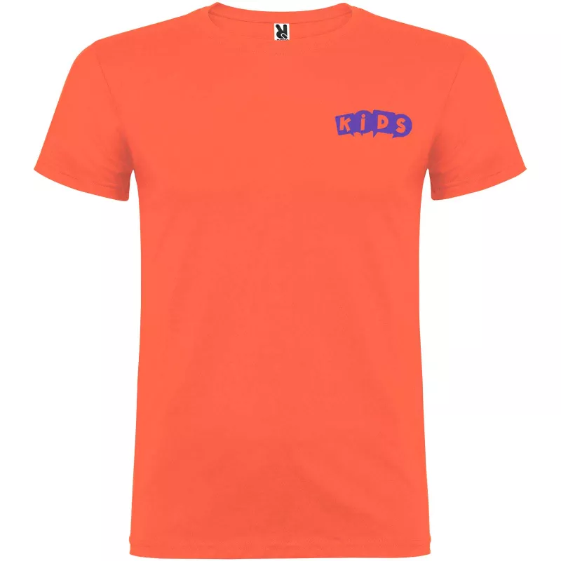 Beagle koszulka dziecięca z krótkim rękawem - Koralowy (K6554-CORAIL)