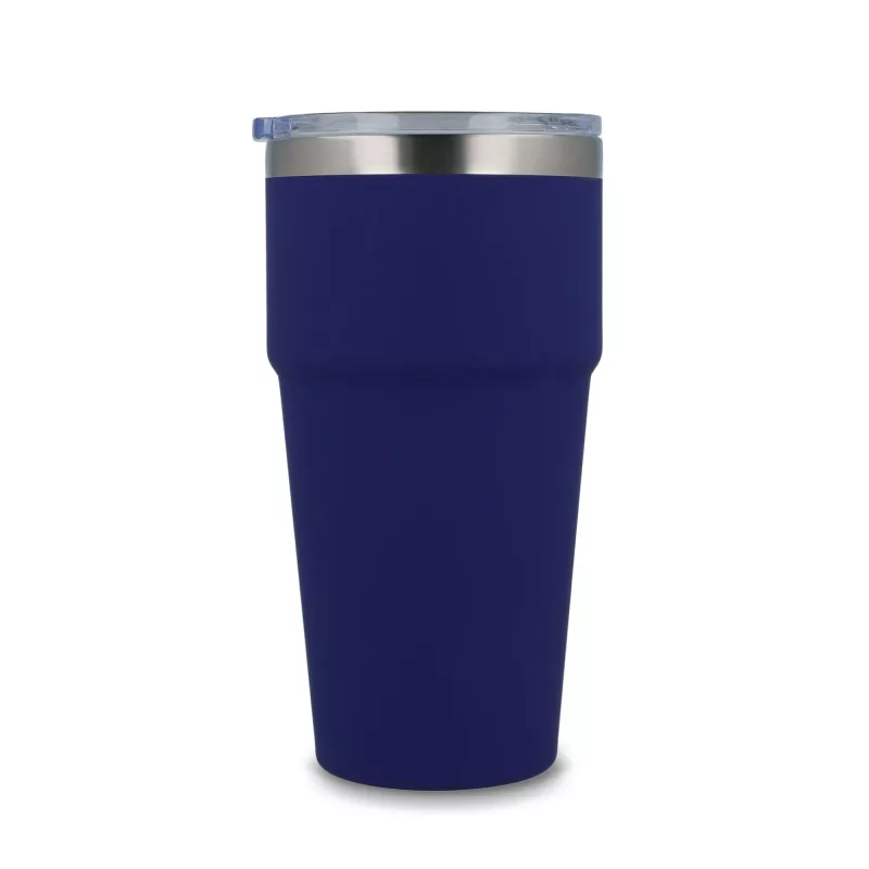T-ceramiczny kubek do samochodu o miękkim dotyku 500ml - ciemnoniebieski (LT98729-N0010)