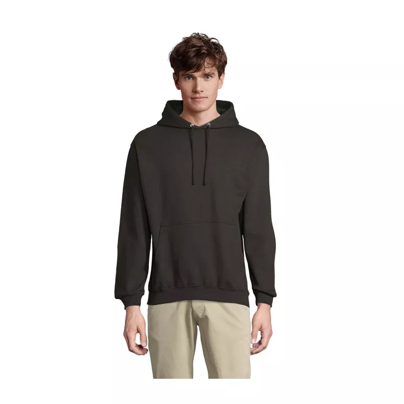 Bluza unisex z kapturem 280 g/m² Sol's CONDOR - Czarny (S03815-BK)