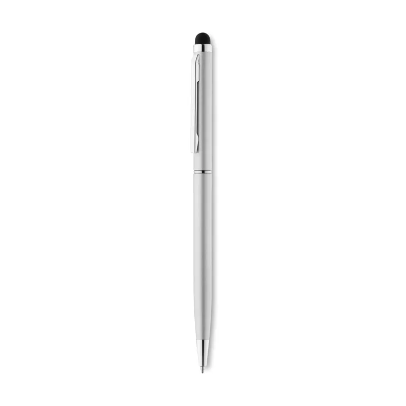 Długopis aluminiowy z rysikiem NEILO TOUCH - Srebrny Mat (MO8209-16)