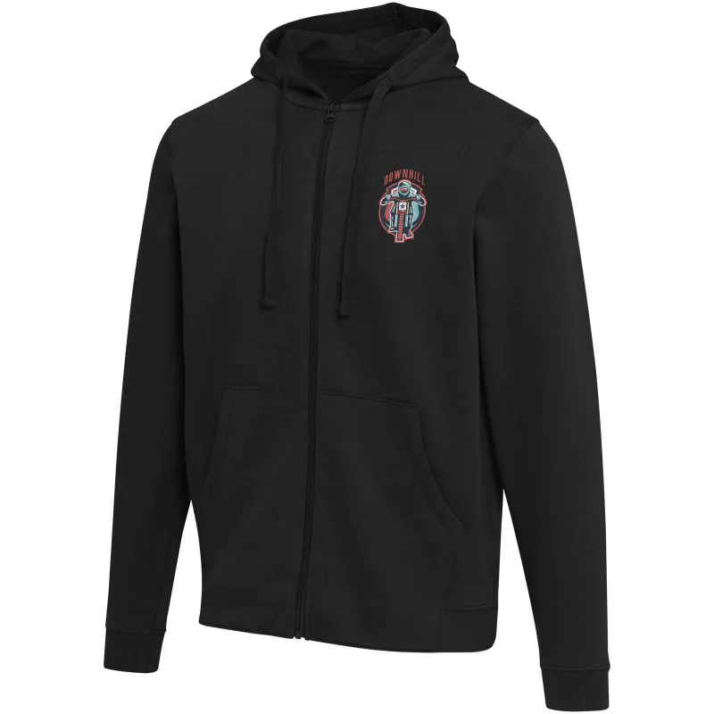 Jasper bluza unisex z kapturem z materiału organicznego pochodzącego z recyklingu z certyfikatem OCS, o gramaturze 280 g/m² - Czarny (39666-BLACK)