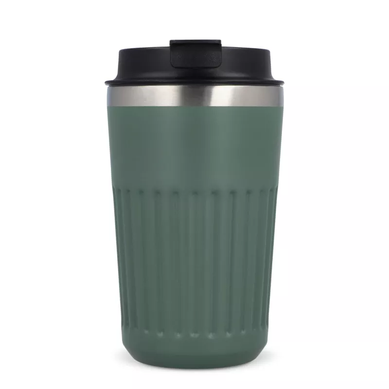 Termos na kawę ze stali nierdzewnej pochodzącej z recyklingu, 400 ml - Oliwkowa zieleń (LT98698-N0043)