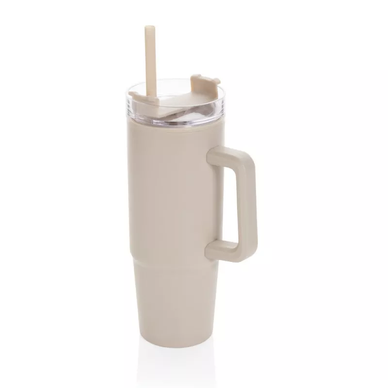 Kubek podróżny 900 ml Tana, plastik z recyklingu - beżowy (P437.1019)