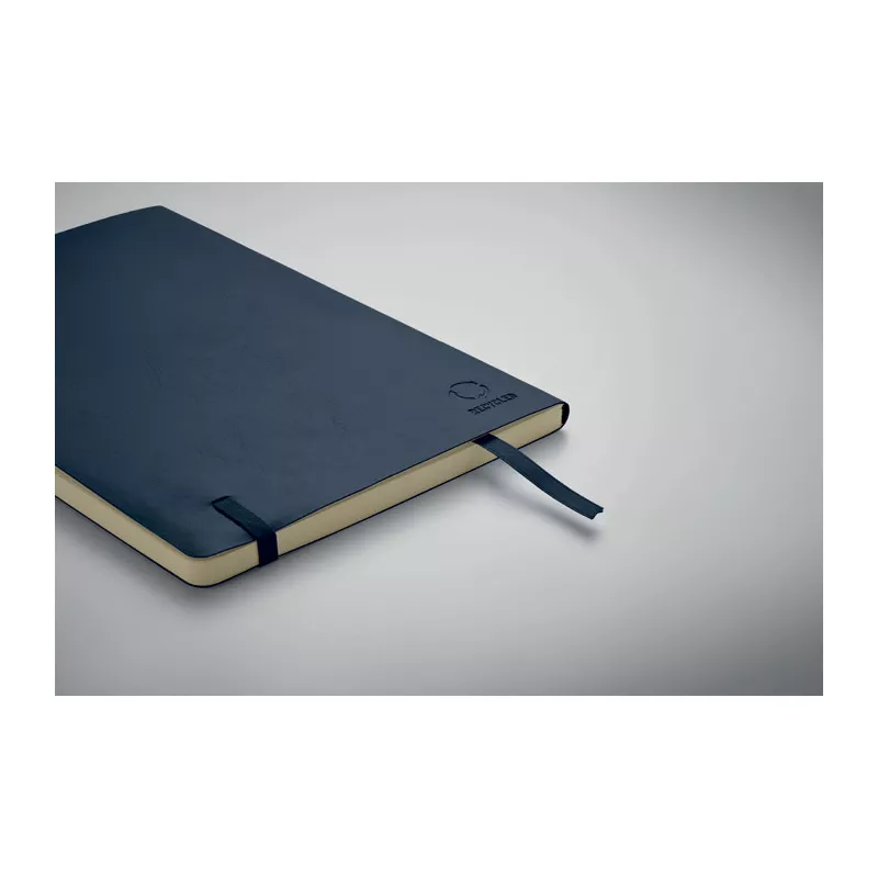 Notes A5 z recyklingu 80 kartek w linię BRETA - Francuski Granat (MO2118-85)
